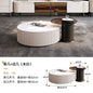 Cream Style Small Apartment Living Room Household Modern Rock Board Coffee Table TV Cabinet Combination Simple Coffee Table TV Cabinet Combination