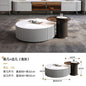 Cream Style Small Apartment Living Room Household Modern Rock Board Coffee Table TV Cabinet Combination Simple Coffee Table TV Cabinet Combination