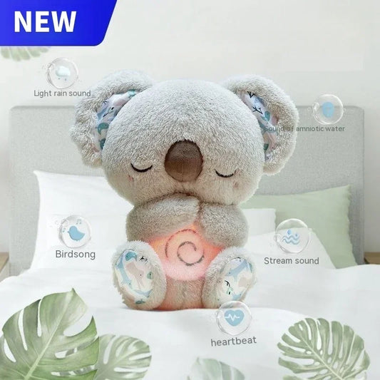 Breathing With Light And Sound Otter Plush Toy Newborn Baby To Soothe Sleep Plush Toys Removable And Washable Gifts