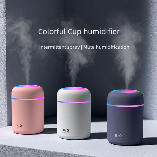 Cross-border Creative Colorful Cup Air Humidifier Desktop Home Car Humidifier USB Logo Spot